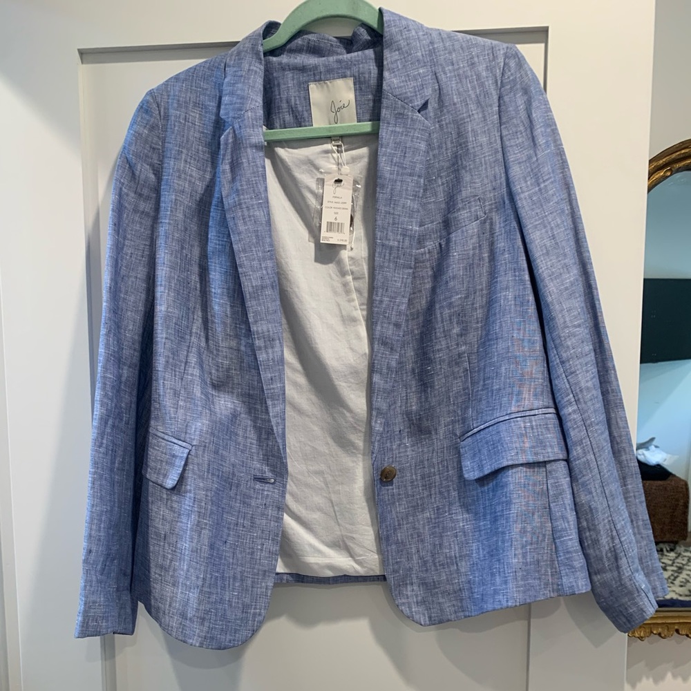 Pernilla Chambray Linen Blazer size 6